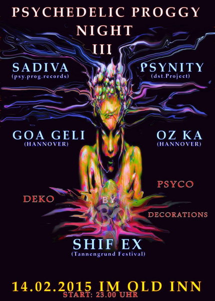 Party Flyer PSYCHEDELIC PROGGY NIGHT 3 13 Feb '15, 23:00