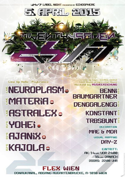 echosphere presents: 24/7 records labelnight · 5 Apr '15, 22:00