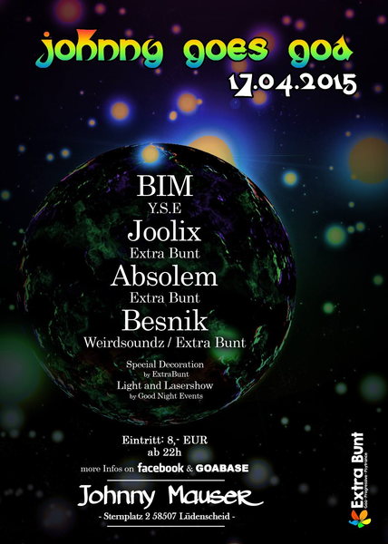 Johnny goes Goa 17 Apr '15, 22:00