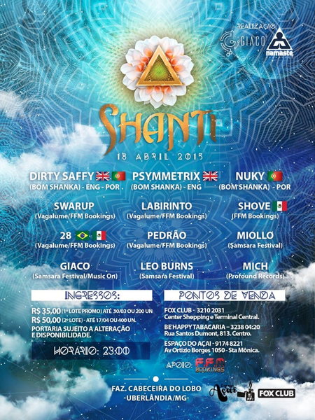 SHANTI 18 Apr '15, 23:00