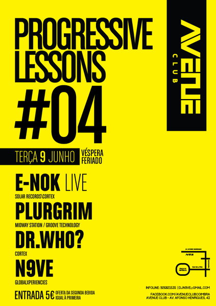 Party Flyer Progressive Lessons #04 9 Jun '15, 23:30