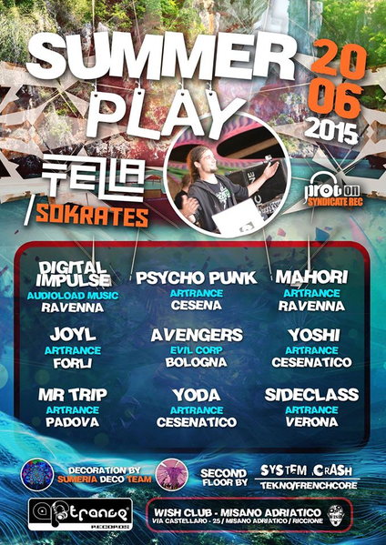 ◄ █ ❁ SUMMER PLΛY ❁ █ ► Tezla + Sokrates Live! First Open AirParty! · 20 Jun 15, 23:00