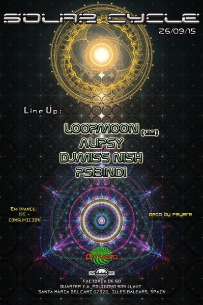 Party Flyer SOLAR CYCLE 26 Sep '15, 23:00