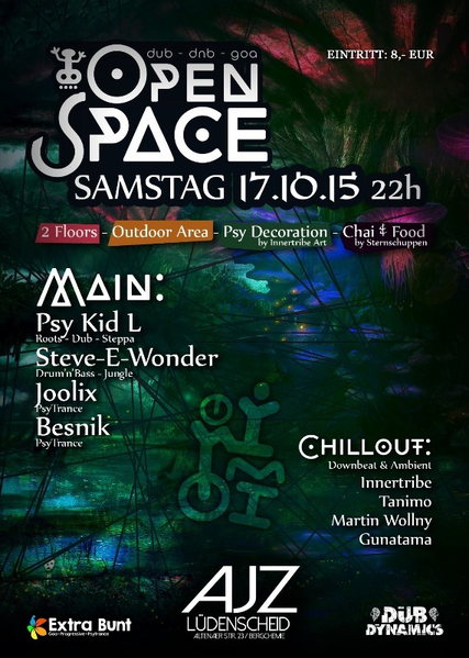 Party Flyer Open Space 17 Oct '15, 22:00