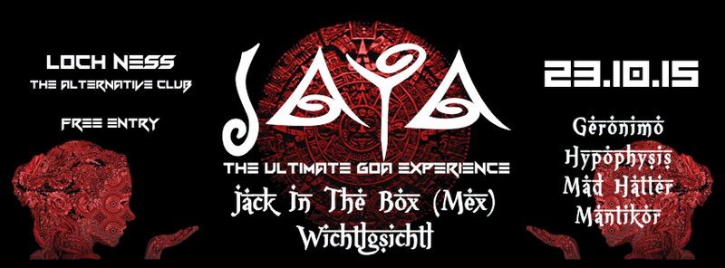 Party Flyer JAYA ॐ The Ultimate Goa Experience ॐ OCT-EDIT 23 Oct '15, 21:00
