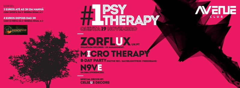 Party Flyer Psy therapy #01 - Micro Therapy birthday party 19 Nov '15, 23:30