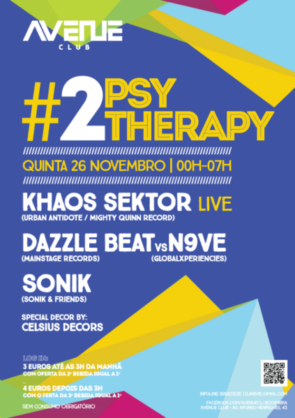 Party Flyer Psy Therapy #02 26 Nov '15, 23:30