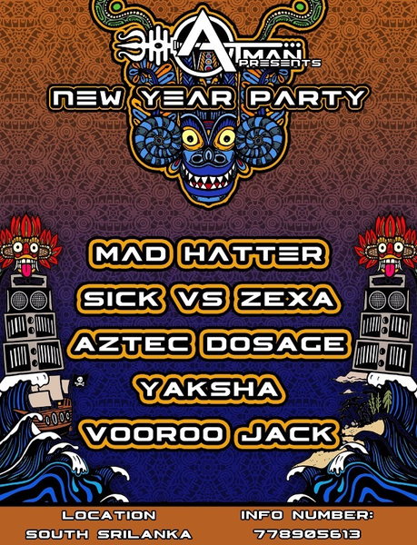 Party Flyer atman new year 5 31 Dec '15, 22:00