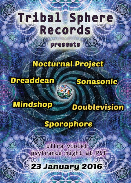 Party Flyer Tribal Sphere Records Party 23 Jan '16, 22:00
