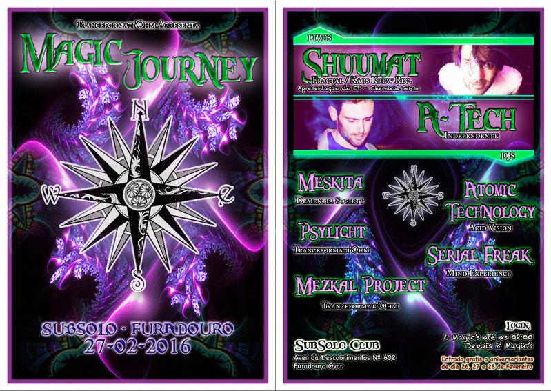 Party Flyer MAGIC JOURNEY 1ª Edição 27 Feb '16, 23:30
