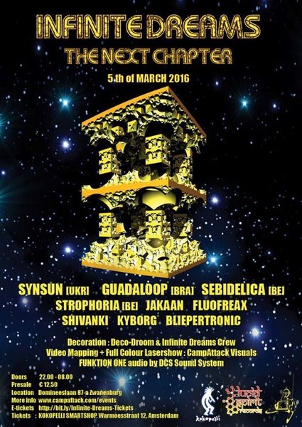 Party Flyer Infinite Dreams - The next Chapter 5 Mar '16, 22:00