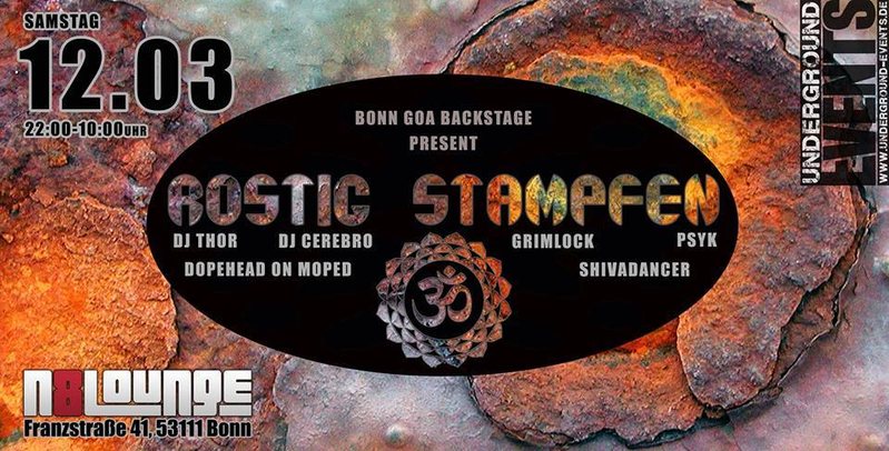 Bonn Goa ROSTIG STAMPFEN 12 Mar '16, 22:00
