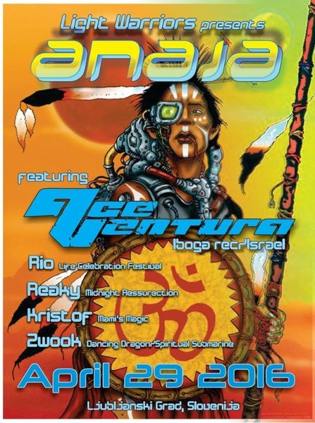 Party Flyer ANAJA presents Ace Ventura Live ! by Light Warrior & Apsurdistan 29 Apr '16, 22:30
