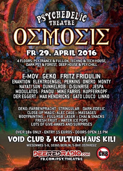 Osmosis by Psychedelic Theatre 29 Apr '16, 23:00