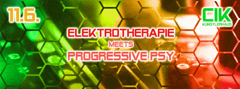 Party Flyer Elektrotherapie meets Progressive Psy 11 Jun '16, 22:00