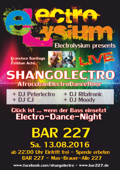 Electrolysium 13. Aug. 16, 22:00