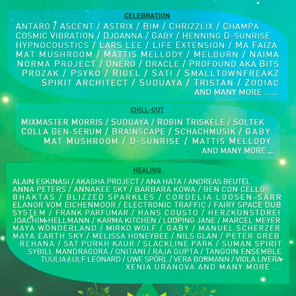 New Healing Festival 2016 15 Aug '16, 12:00