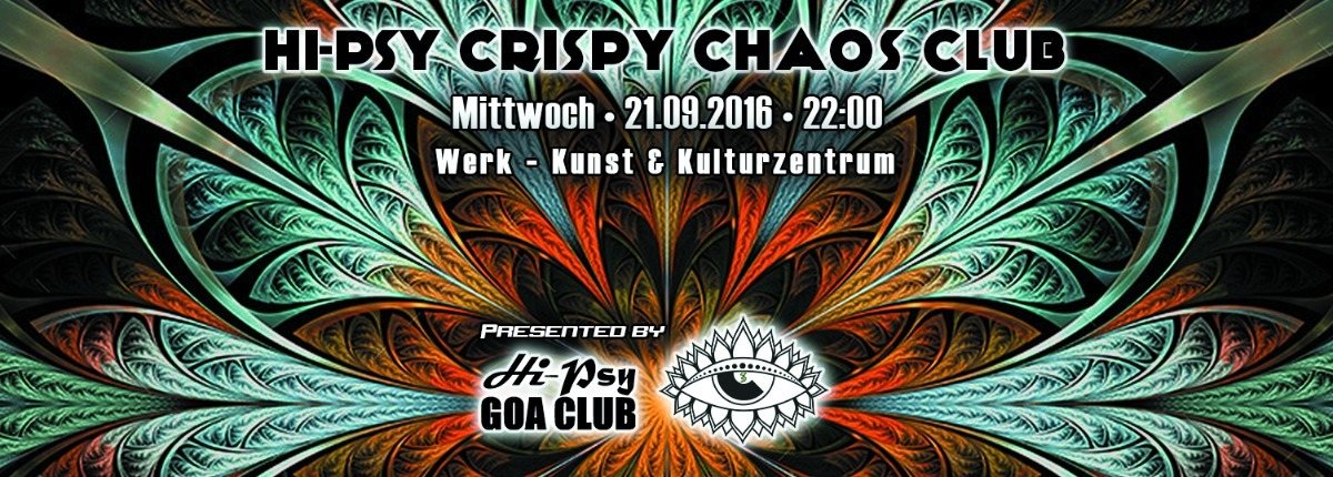 Party Flyer HPC³ - HiPsy Crispy Chaos Club 24 Sep '16, 22:00