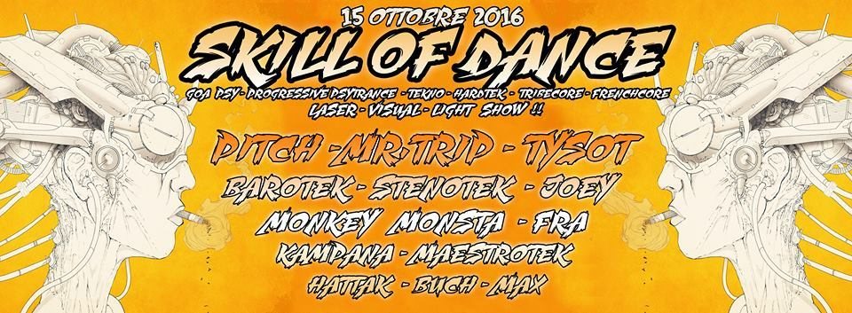 Party Flyer goa psy + hardtek party - big location @ feltre ( belluno ) 15 Oct '16, 22:00