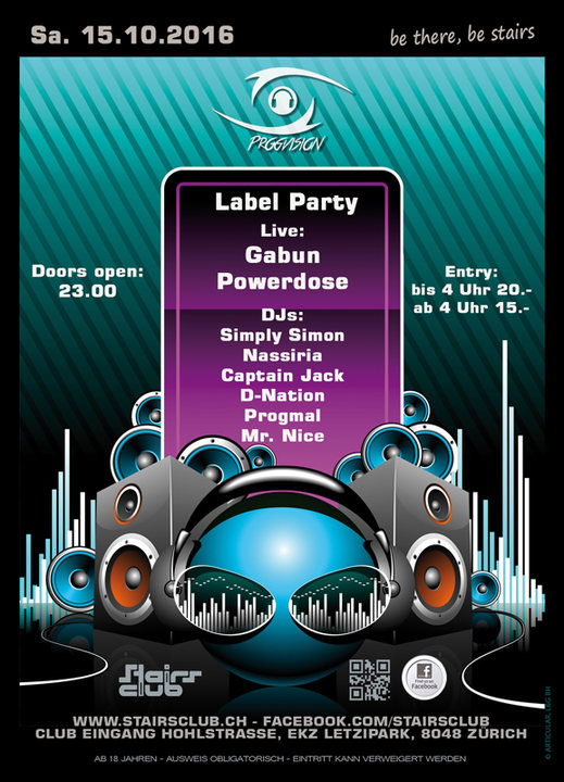 Party Flyer ProgVision Meets Stairs Round II 15 Oct '16, 23:00