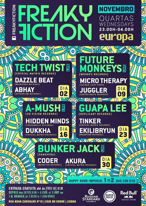 Party Flyer FREAKY FICTION 30 Nov '16, 23:00