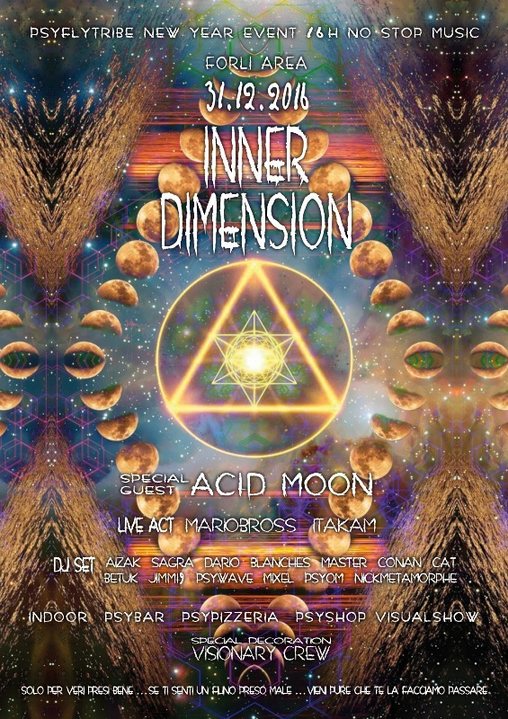 Party Flyer INNER DIMENSION new year event 31 Dec '16, 18:00
