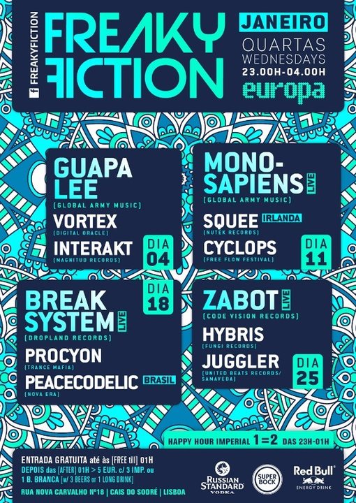 FREAKY FICTION · 11 Jan 2017 · Lisboa (Portugal) · goabase