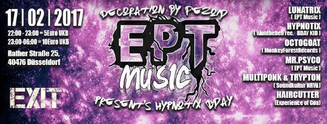 Ernorich's Psytrance reloaded (Hypnotix B-Day) · 18 Feb '17, 22:00