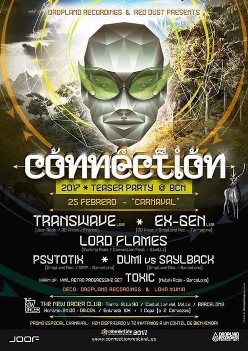 Connection Festival 2017 Teaser party @ Barcelona · 25 Feb 2017 · Castellar  del Vallés (Spain) · goabase ॐ parties and people