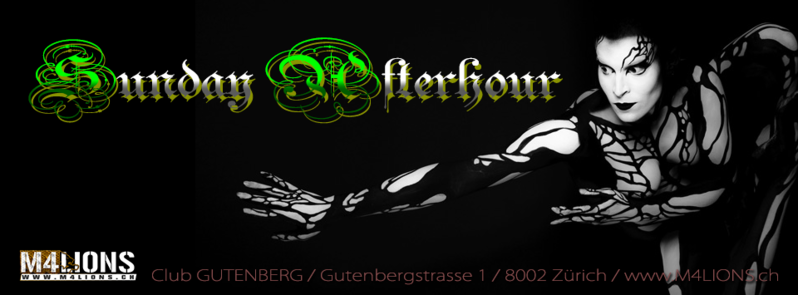 SUNDAY AFTERHOUR - Club GUTENBERG in Zürich 19 Mar '17, 08:00