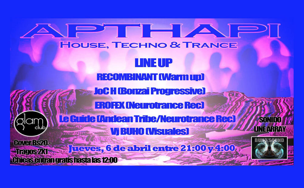 Apthapi House, Techno & Trance · 6 Apr '17, 21:00