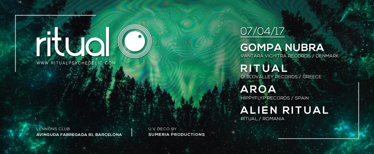 Party Flyer Ritual @ Lennon's Club, Barcelona 7 Apr '17, 23:00