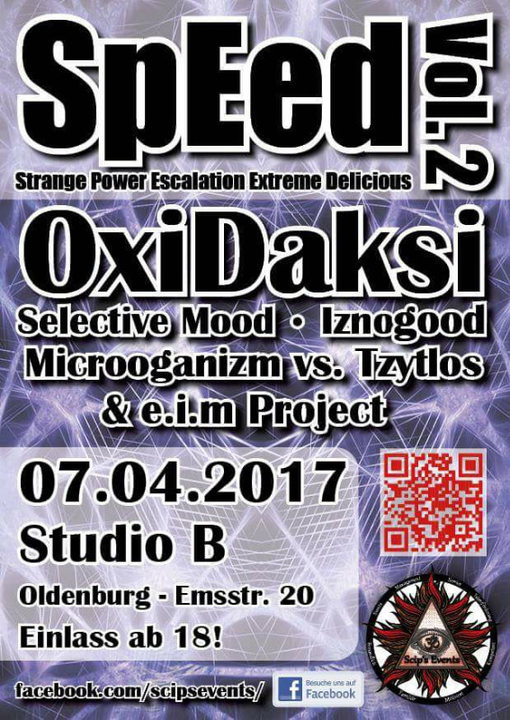Party Flyer SpeEd Vol. 2 meets Oxidaksi 7 Apr '17, 22:00