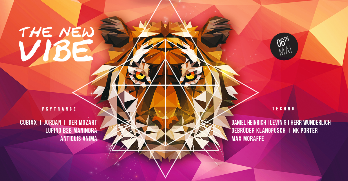 Party Flyer The New Vibe meets Proggynation // Cubixx, Daniel Heinrich uvm. 6 May '17, 23:00