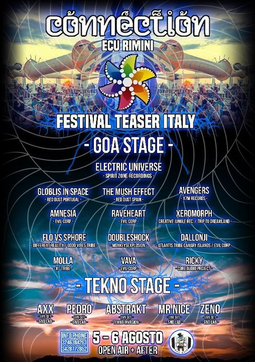 Connection Festival Teaser Italy Open Air · 5 Aug 2017 · Rimini (Italy) ·  goabase ॐ parties and people