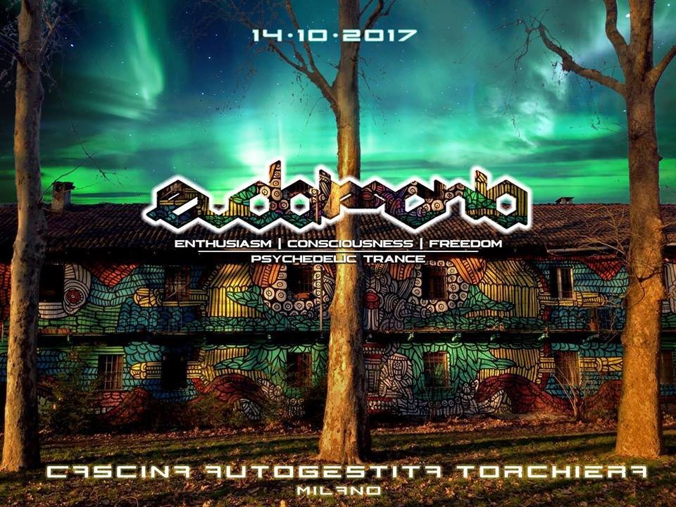 Party Flyer Eudaimonia / Cascina Torchiera / Milano 14 Oct '17, 21:00