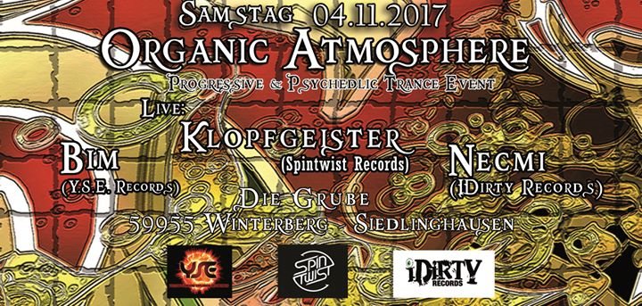 ॐ Organic Atmosphere ॐ Live Klopfgeister · 4 Nov 17, 22:00