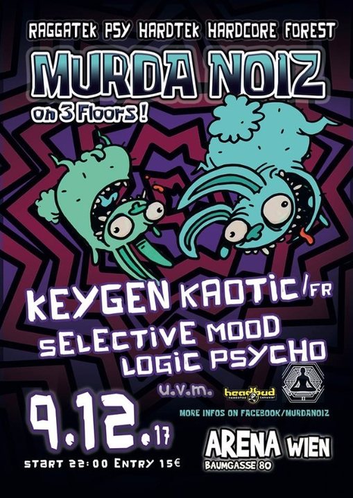 Party Flyer Murda Noiz 9 Dec '17, 22:00