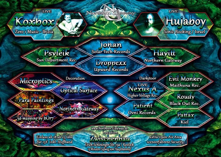 Northern Gateway Xmas special Hujaboy, Koxbox und xtra Darkfloor · 25 Dec '17, 23:00