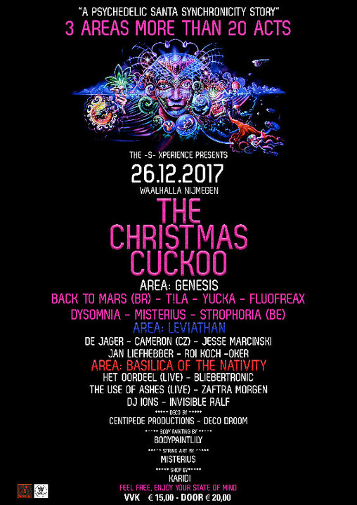 Party Flyer The -S- Xperience presents "The Christmas Cuckoo" 26 Dec '17, 23:00