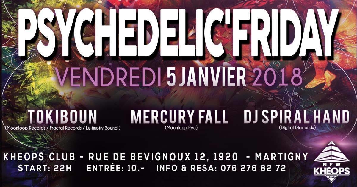 Party Flyer Psychedelic'Friday 5 Jan '18, 22:00