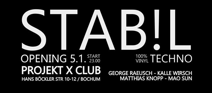 Party Flyer Stab!l 5 Jan '18, 23:55