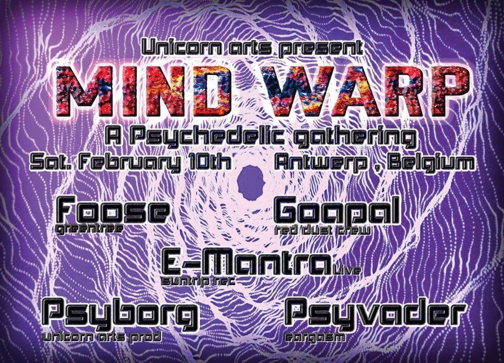 Party Flyer MIND WARP 10 Feb '18, 22:00