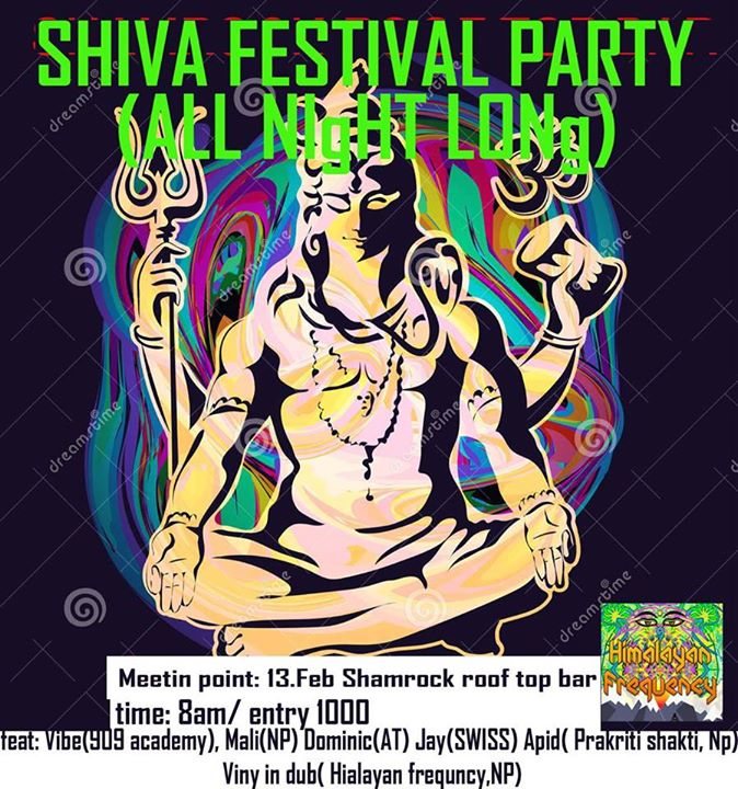 Party Flyer Shiva festival after party 16 Feb '18, 05:00