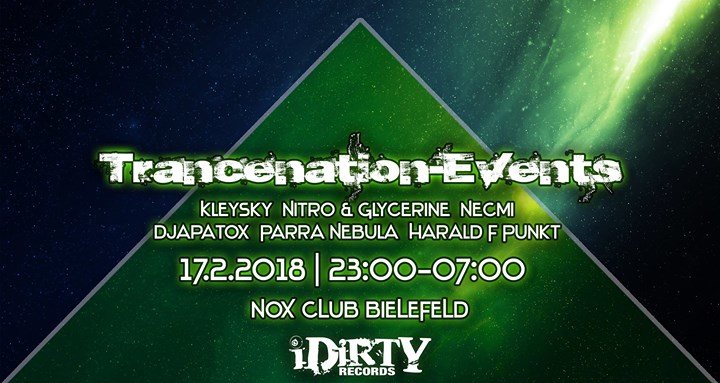 Party Flyer Trancenation meets iDirty (Kleysky,Necmi,Nitro Glycerine LIVE) 17 Feb '18, 23:00