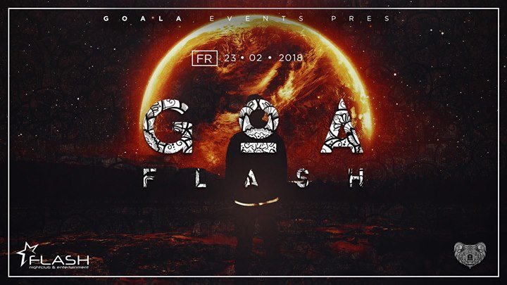 Party Flyer Goa Flash 23 Feb '18, 23:00
