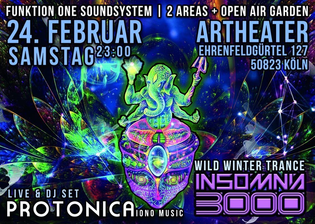 Insomnia 3000 / Wild Winter Dance-Protonica Live / Funktion One 24 Feb '18, 23:00
