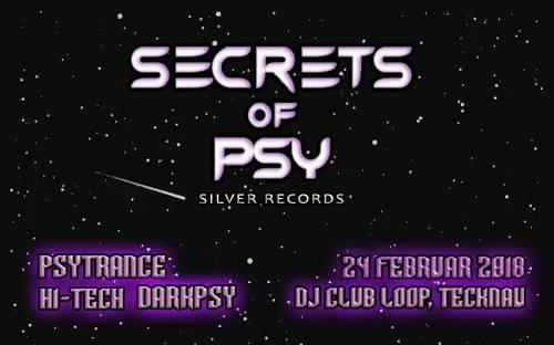 Party Flyer Secrets Of Psy 24 Feb '18, 21:00