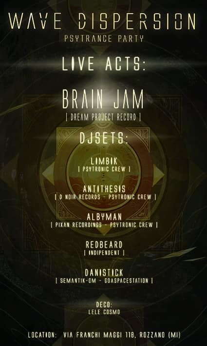 Party Flyer Wave Dispersion - Psytronic Psytrance Party 24 Feb '18, 23:00