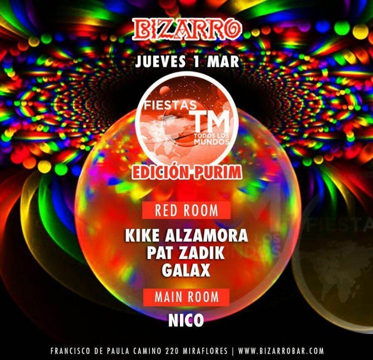 Party Flyer Fiesta Todos Los Mundos 1 Mar '18, 22:30